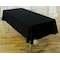 Atlas Commercial Products 60" x 102" Polyester Tablecloth, Black PY-60x102-03 - alternate 3